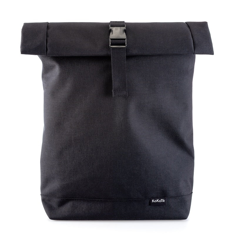 Rucksack «Rolltop» Schwarz von KoKoTé, der Urner Taschenmanufaktur. Swiss made Taschen und Accessoires.