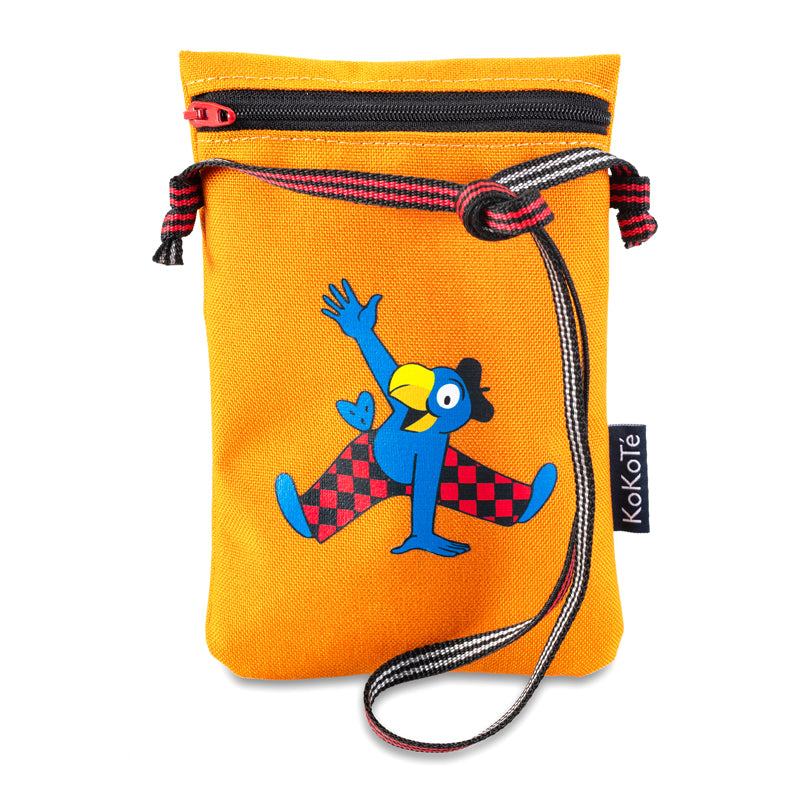 Globi Kolibri Safrangelb von KoKoTé, der Urner Taschenmanufaktur. Swiss made Taschen und Accessoires.