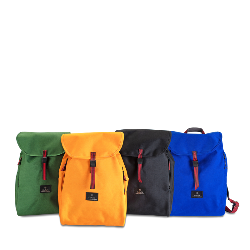Rucksack «2Täger» Waldgrün von KoKoTé, der Urner Taschenmanufaktur. Swiss made Taschen und Accessoires.