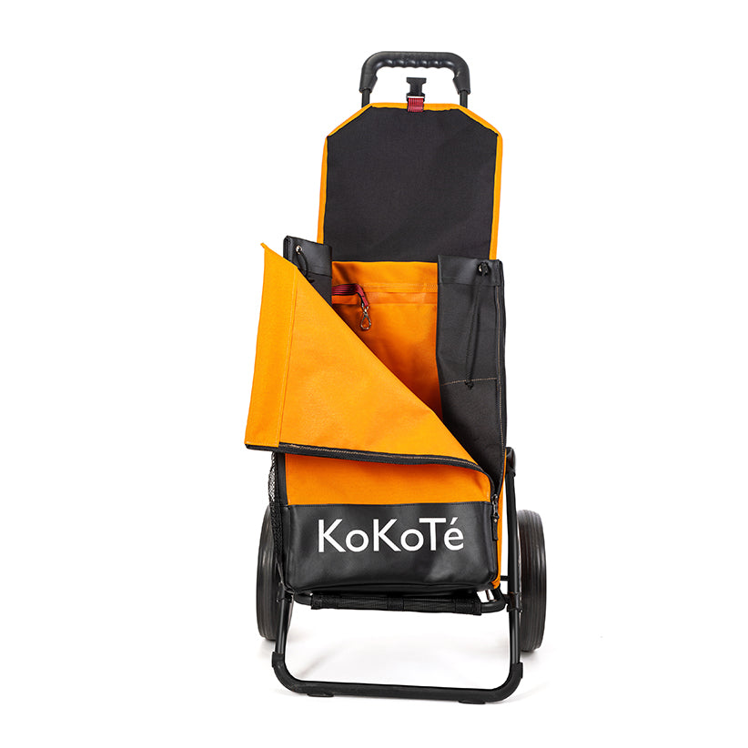 Shopping trolley «Zuzi» - yellow -orange