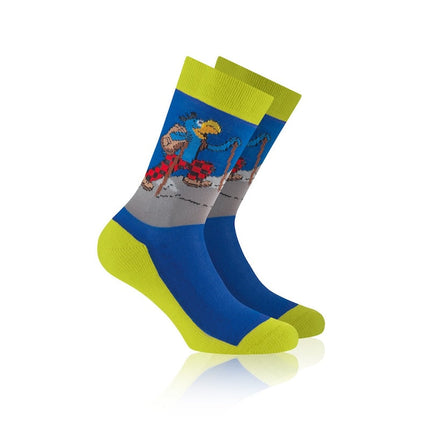Globi socks - yellow -blue