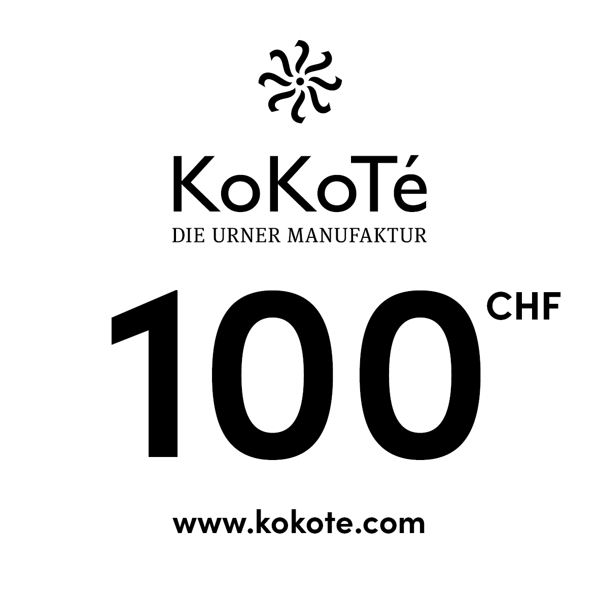 KoKoTé-Geschenkgutschein CHF 100.00 von KoKoTé, der Urner Taschenmanufaktur. Swiss made Taschen und Accessoires.