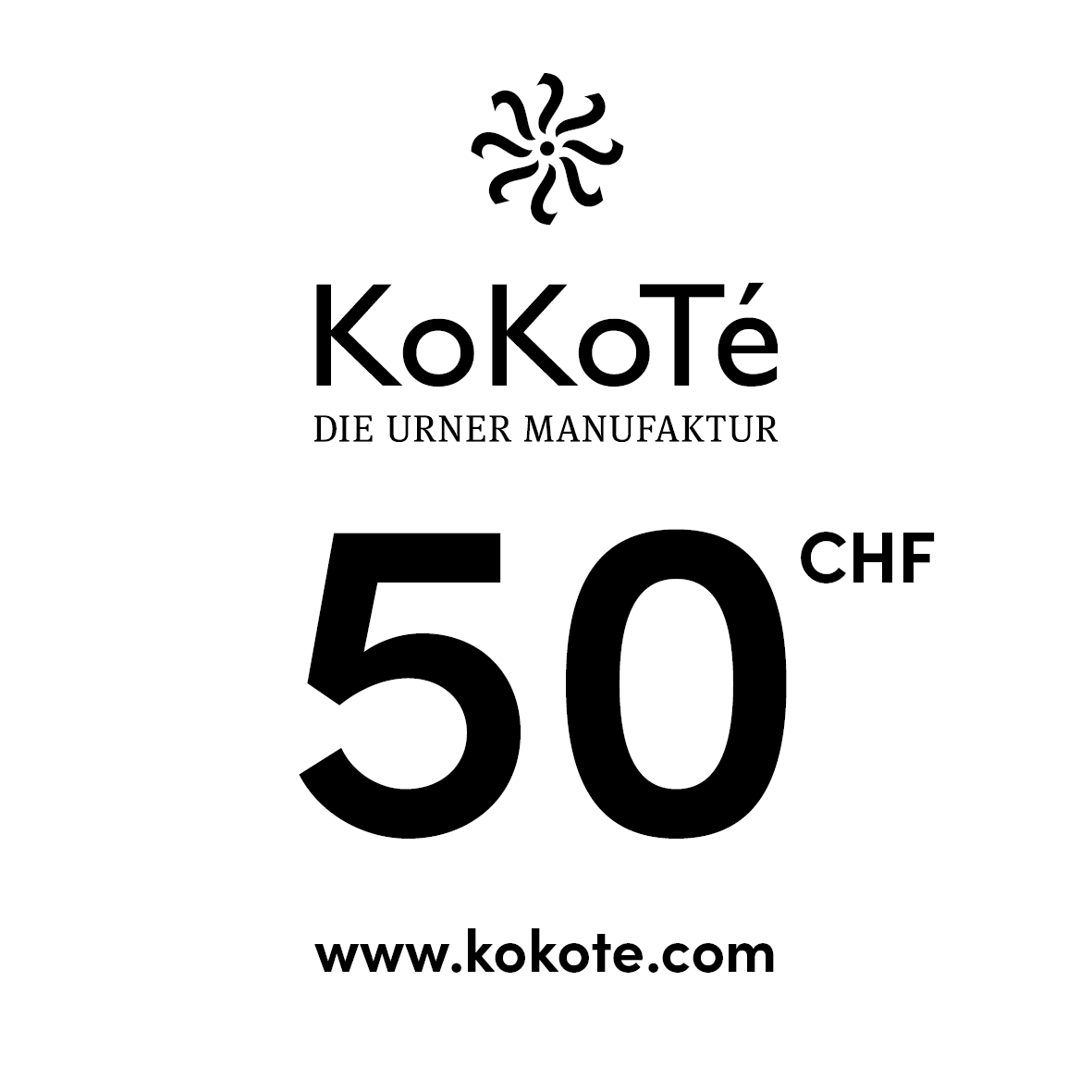 KoKoTé-Geschenkgutschein CHF 50.00 von KoKoTé, der Urner Taschenmanufaktur. Swiss made Taschen und Accessoires.