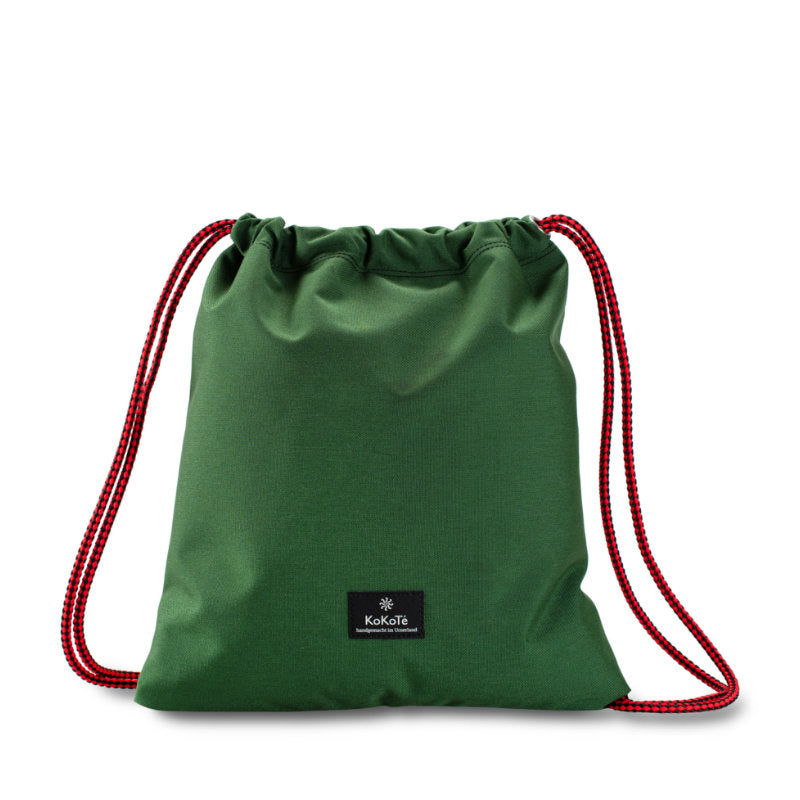 Gymbag «1Täger» Waldgrün von KoKoTé, der Urner Taschenmanufaktur. Swiss made Taschen und Accessoires.