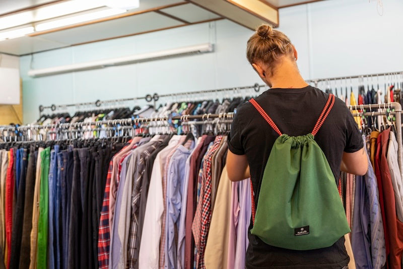 Gymbag «1Täger» Waldgrün von KoKoTé, der Urner Taschenmanufaktur. Swiss made Taschen und Accessoires.
