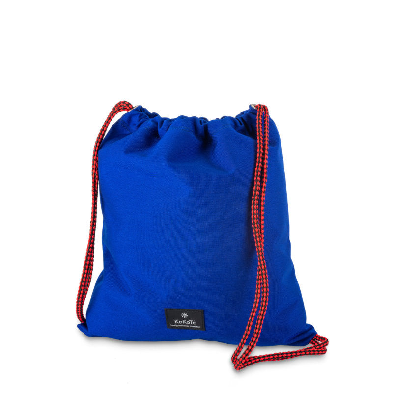 Gymbag «1Täger» Ultramarinblau von KoKoTé, der Urner Taschenmanufaktur. Swiss made Taschen und Accessoires.