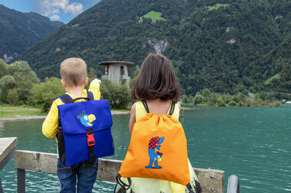 Globi Rucksack von KoKoTé, der Urner Taschenmanufaktur. Swiss made Taschen und Accessoires.