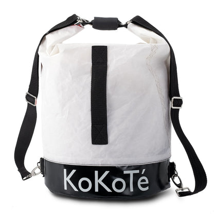 Seesack «Seegussler» aus Upcycling Segelstoff Weiss von KoKoTé, der Urner Taschenmanufaktur. Swiss made Taschen und Accessoires.