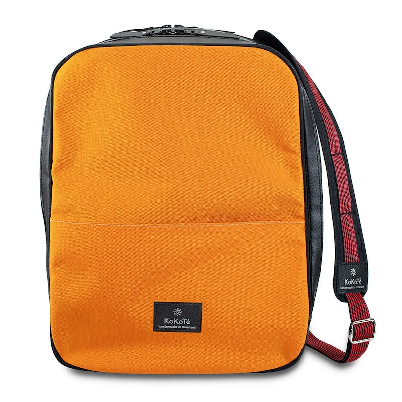 Rucksack «Viadi» Safrangelb von KoKoTé, der Urner Taschenmanufaktur. Swiss made Taschen und Accessoires.