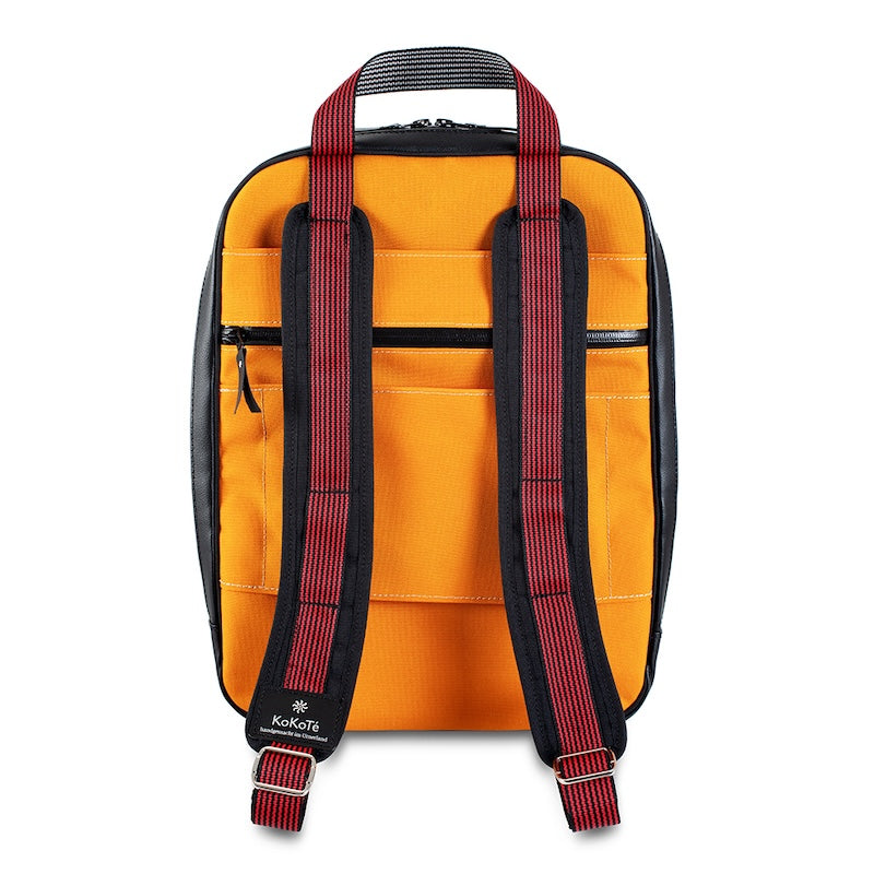 Rucksack «Viadi» Safrangelb von KoKoTé, der Urner Taschenmanufaktur. Swiss made Taschen und Accessoires.