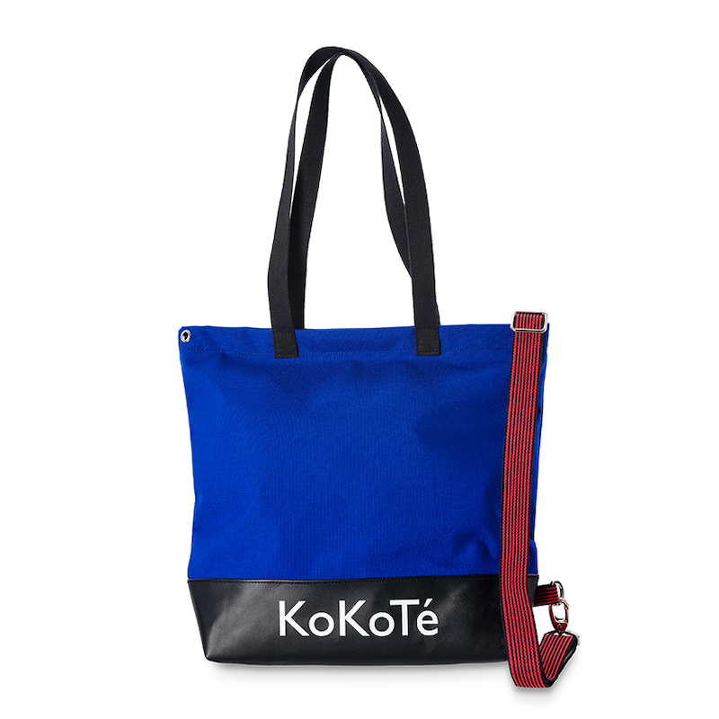 Einkaufstasche «Poschti quer» Ultramarinblau von KoKoTé, der Urner Taschenmanufaktur. Swiss made Taschen und Accessoires.
