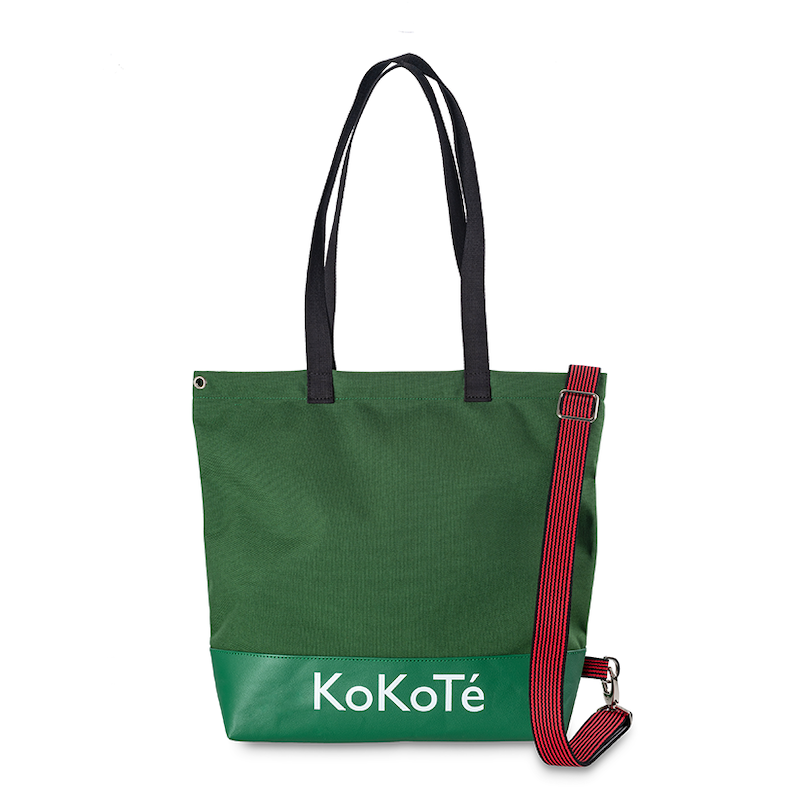 Einkaufstasche «Poschti quer» Waldgrün von KoKoTé, der Urner Taschenmanufaktur. Swiss made Taschen und Accessoires.
