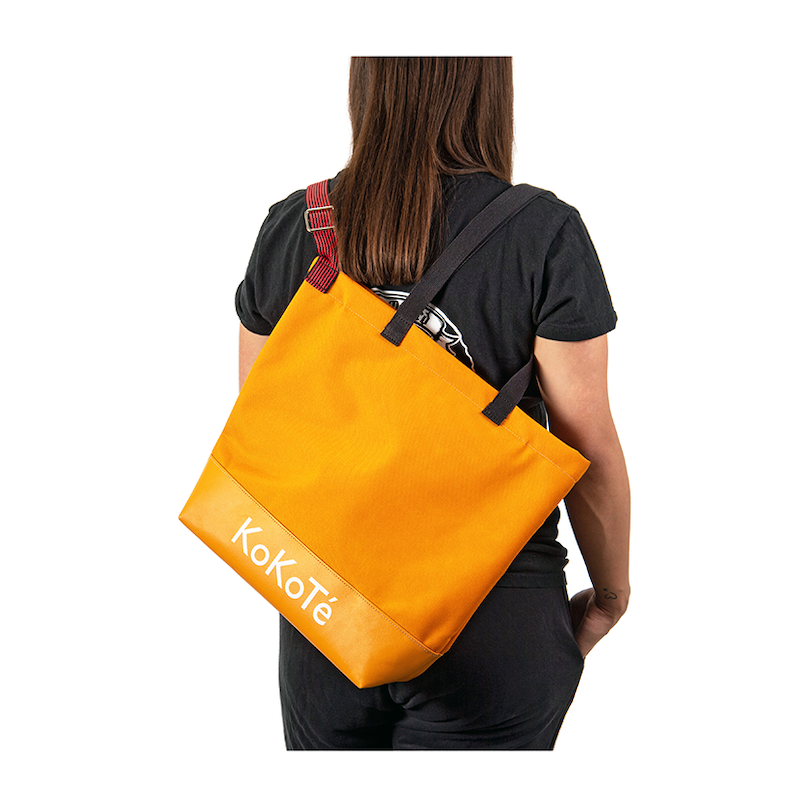 Einkaufstasche «Poschti quer» von KoKoTé, der Urner Taschenmanufaktur. Swiss made Taschen und Accessoires.