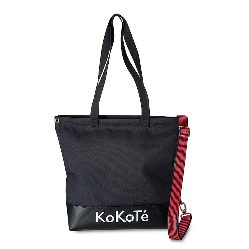 Einkaufstasche «Poschti quer» Schwarz von KoKoTé, der Urner Taschenmanufaktur. Swiss made Taschen und Accessoires.