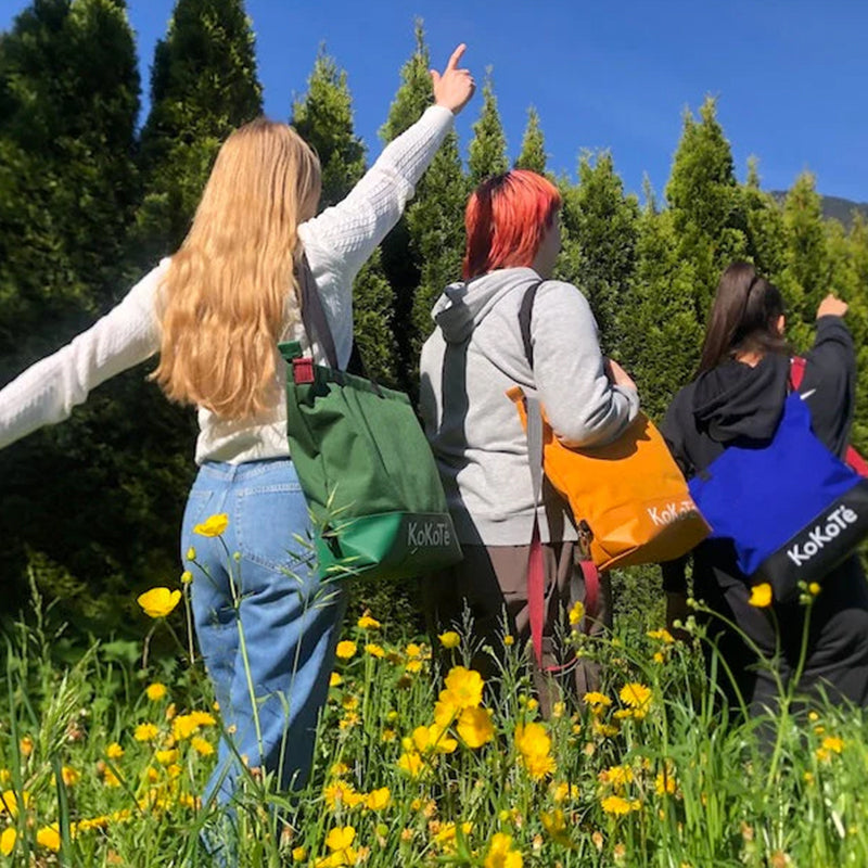 Einkaufstasche «Poschti quer» Safrangelb von KoKoTé, der Urner Taschenmanufaktur. Swiss made Taschen und Accessoires.